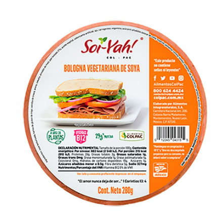 BOLONNA  VEGETARIANA JAMON 500 GRS