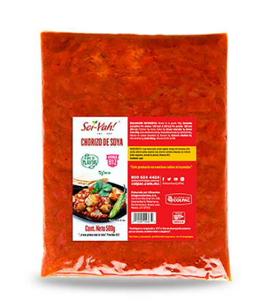 CHORIZO DE SOYA 500 GRS CARNES FRIAS