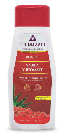 SHAMPOO SABILA Y JITOMATE  550ML CUARZO