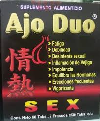 AJO DUO SEX 60 TAB 2 FCOS