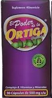 ORTIGA ORGANICA C/30 CAP  MORADA PODER