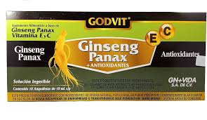 GINSENG PANAX 10 AMP GODVIT GN