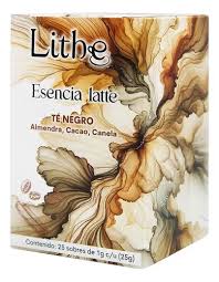 LITHE ESENCIA LATTE TE NEGRO 25 SOBRES