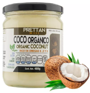 ACEITE DE COCO ORGANICO 480GRS PRETTAN