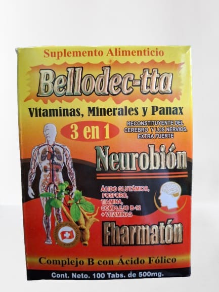 BELLODECTA  3 EN 1 100 TAB D BETA
