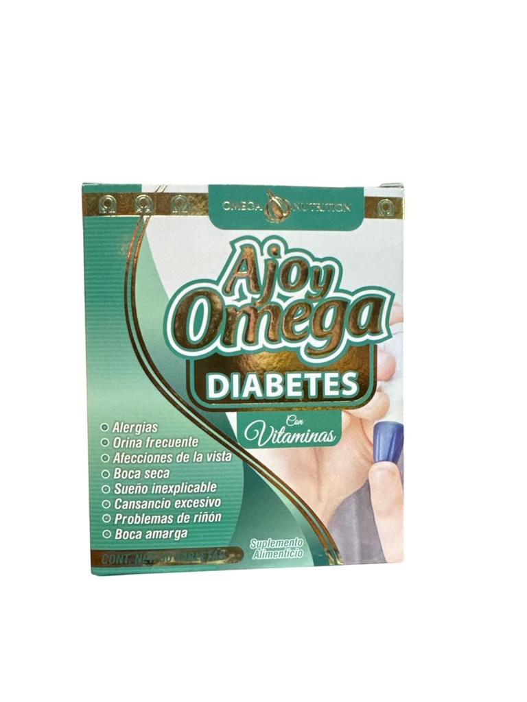 AJO Y OMEGA DIABETES CON 60 TAB