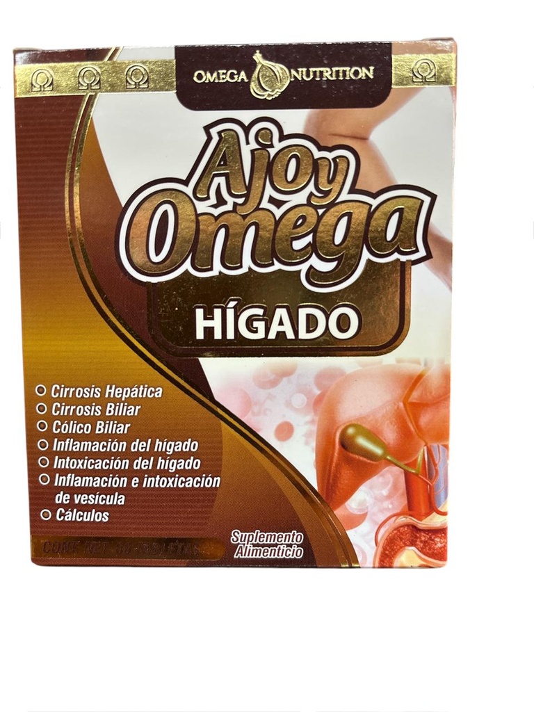 AJO Y OMEGA HIGADO 60 TABS