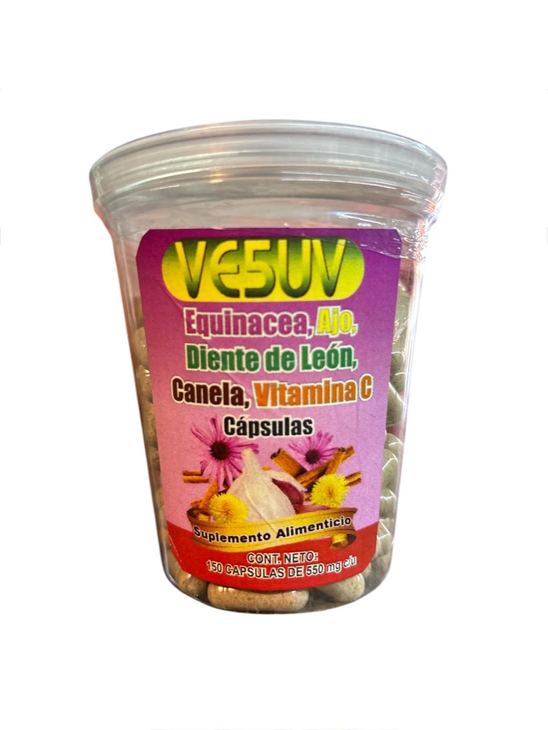 EQUINACEA,AJO,DIENTE DE LEON VIT C  150 CAP VE5UV