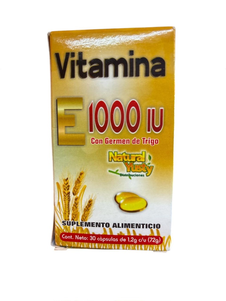 VITAMINA E 1000 IU CON GERMEN C/30 YUSTY