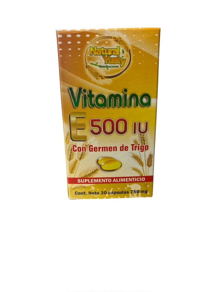 VITAMINA E 500 I U CON GERMEN C/30 YUSTY