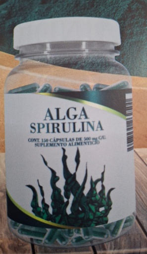 [7508155262500] ALGA SPIRULINA  150 CAP MEXICA