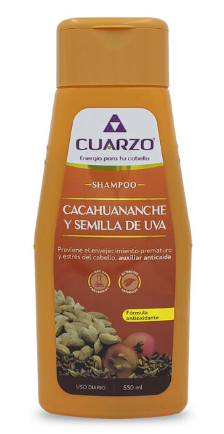 [7502009720628] SHAMPOO CACAHUANANCHE Y UVA 550ML CUARZO