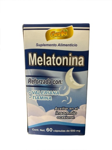 [7400142908012] MELATONINA CON 60 CAP GENKY
