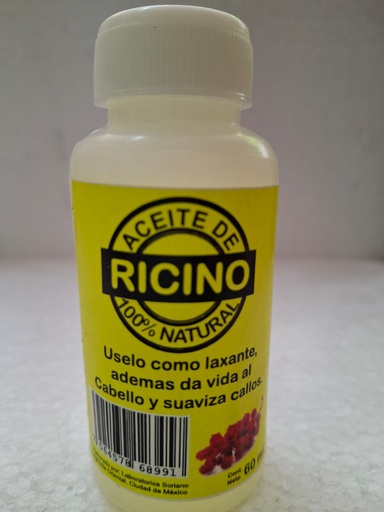 [GEN-1005]  ACEITE DE  RICINO  60ML LAB. SORIANO
