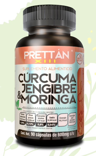 [7501170150029] CURCUMA JENGIBRE MORINGA C/90 CAP PRETTAN